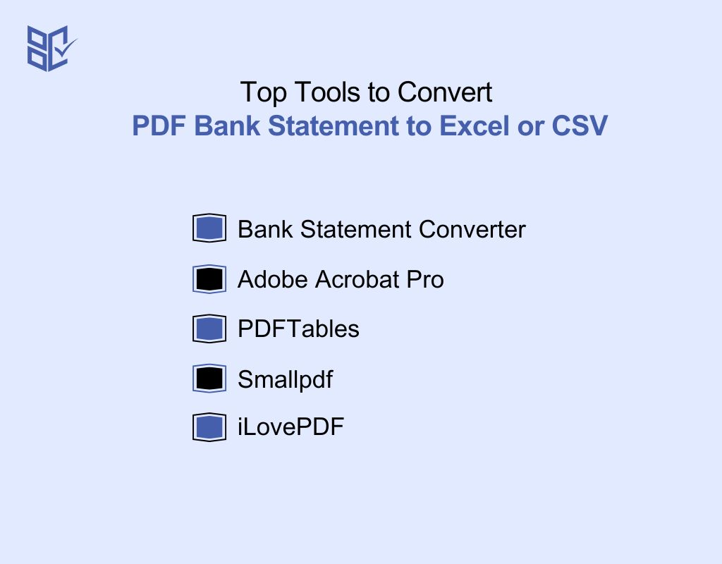 Top Tools to Convert PDF Bank Statement to Excel or CSV